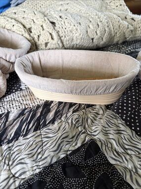 Set of 8 Banneton Bread Proofing Baskets with Linen Liners